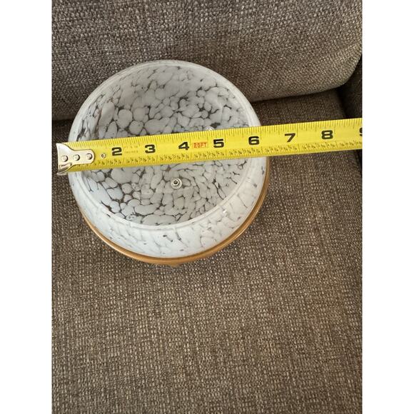 Jewelry Trinket Potpourri Box Bowl Container/Vase with Copper Metal Stand - Picture 10 of 10